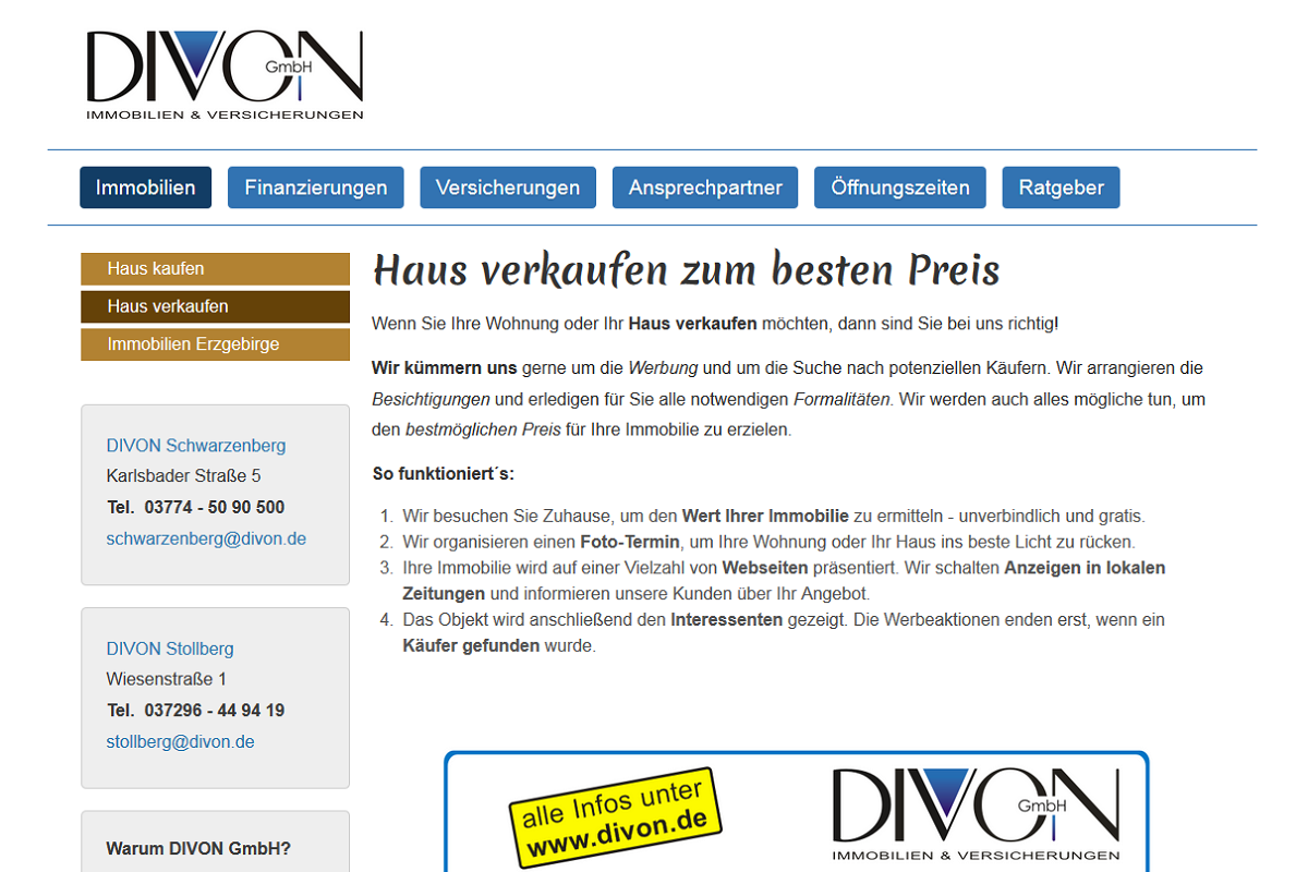 Makler Homepage erstellen