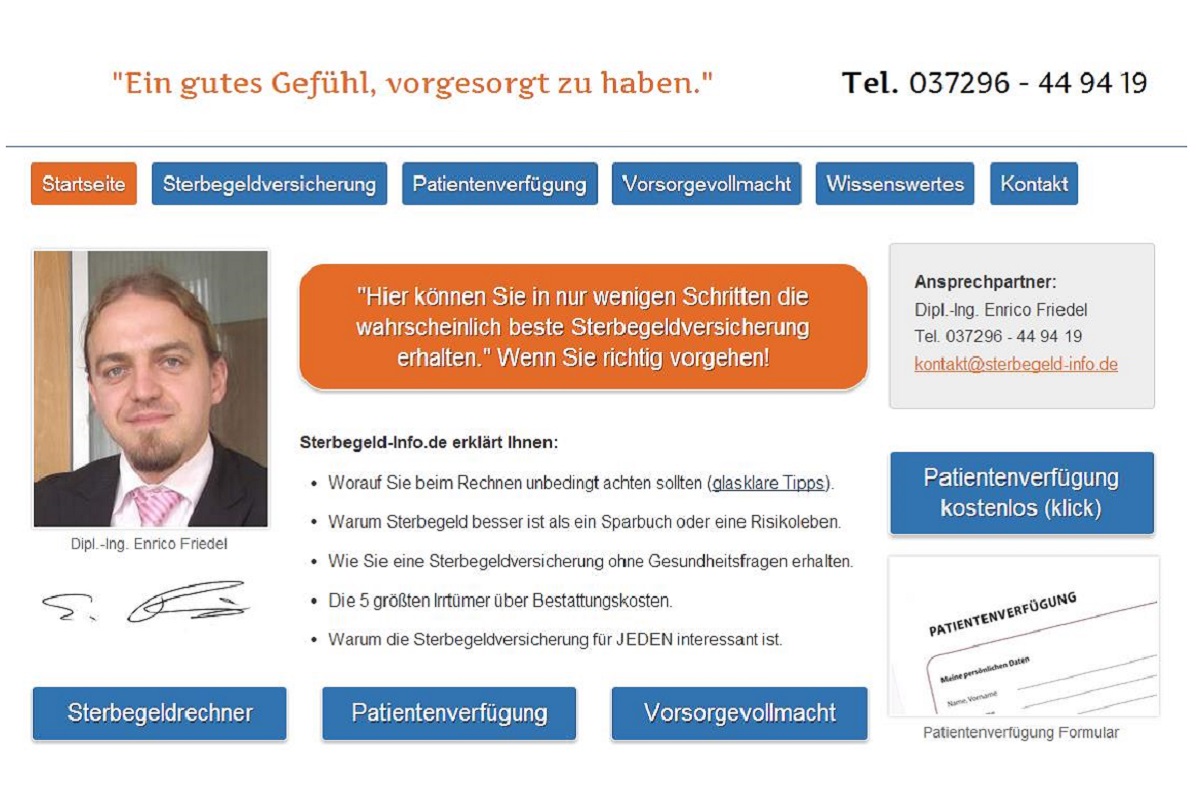 Sterbegeld ohne Gesundheitsfragen